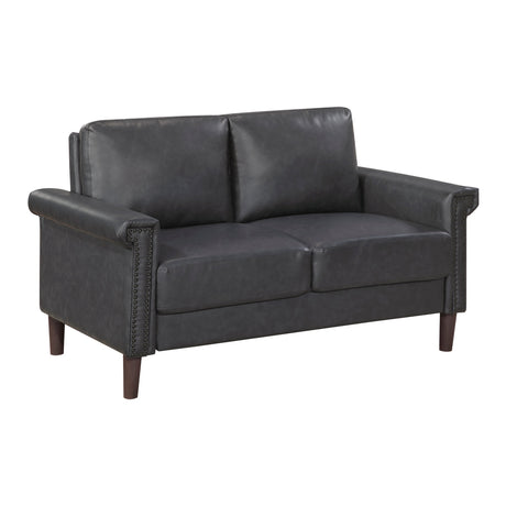 Heritage Dark Gray Loveseat by Homelegance at Eve Furniture
