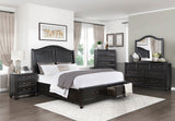 Herman Charcoal Brown California King Platform Bed with Footboard Storage by Homelegance at Eve Furniture