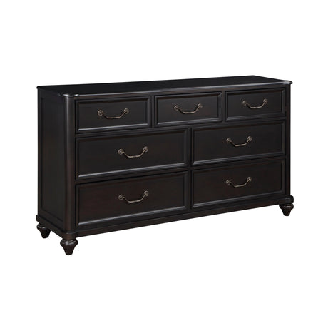 Herman Charcoal Brown Dresser by Homelegance at Eve Furniture