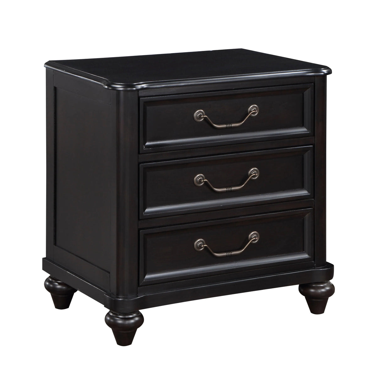 Herman Charcoal Brown Nightstand by Homelegance at Eve Furniture