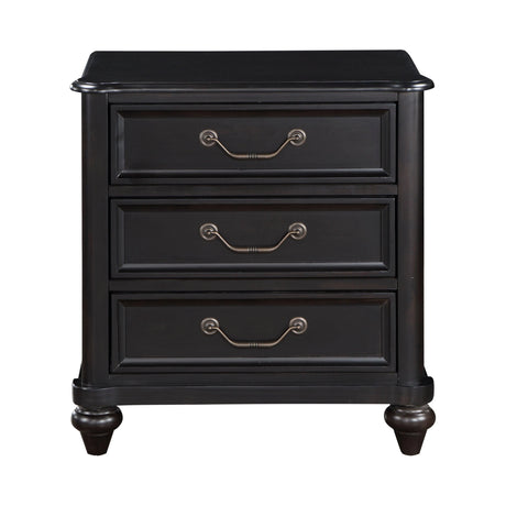 Herman Charcoal Brown Nightstand by Homelegance at Eve Furniture