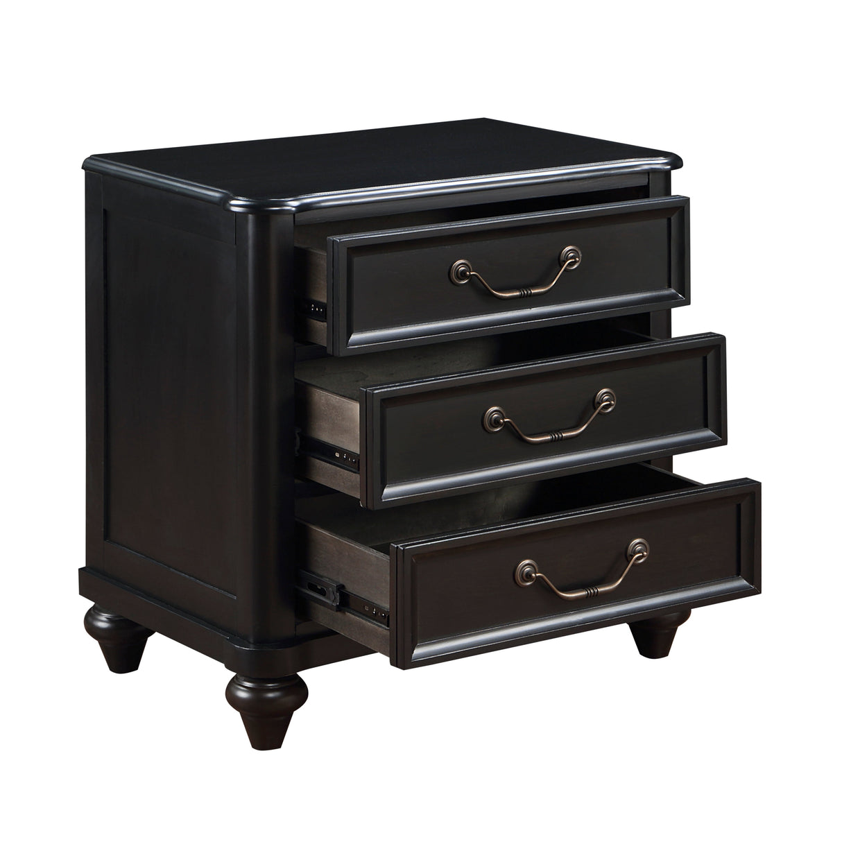 Herman Charcoal Brown Storage Platform Bedroom Set by Homelegance at Eve Furniture