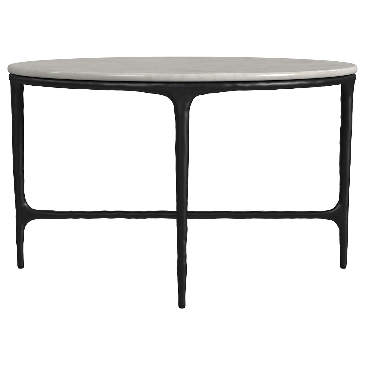Hermas White and Black 3-Piece Round Marble Coffee and End Table Set by Coaster at Eve Furniture