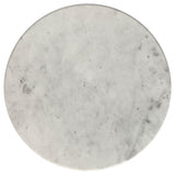 Hermas White and Black 3-Piece Round Marble Coffee and End Table Set by Coaster at Eve Furniture