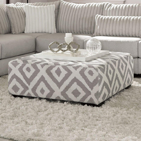 Hermiston Gray Ottoman by Furniture of America at Eve Furniture