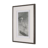 Heron Sketch by Mercana Studio a Hand Embellished Framed Art Print Matted under Glass by Mercana at Eve Furniture