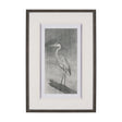 Heron Sketch by Mercana Studio a Hand Embellished Framed Art Print Matted under Glass by Mercana at Eve Furniture