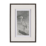 Heron Sketch by Mercana Studio a Hand Embellished Framed Art Print Matted under Glass by Mercana at Eve Furniture
