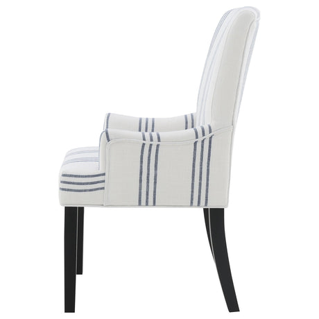 Herran Upholstered Dining Side Chair Beige by Coaster at Eve Furniture
