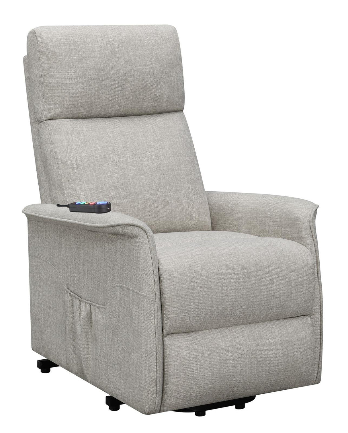 Herrera Beige Power Lift Recliner with Wired Remote by Coaster at Eve Furniture
