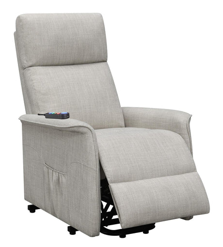 Herrera Beige Power Lift Recliner with Wired Remote by Coaster at Eve Furniture