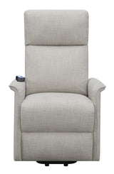 Herrera Beige Power Lift Recliner with Wired Remote by Coaster at Eve Furniture