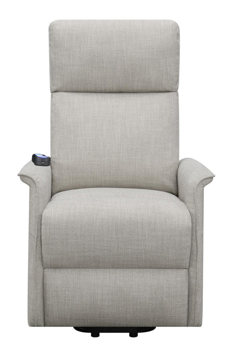 Herrera Beige Power Lift Recliner with Wired Remote by Coaster at Eve Furniture