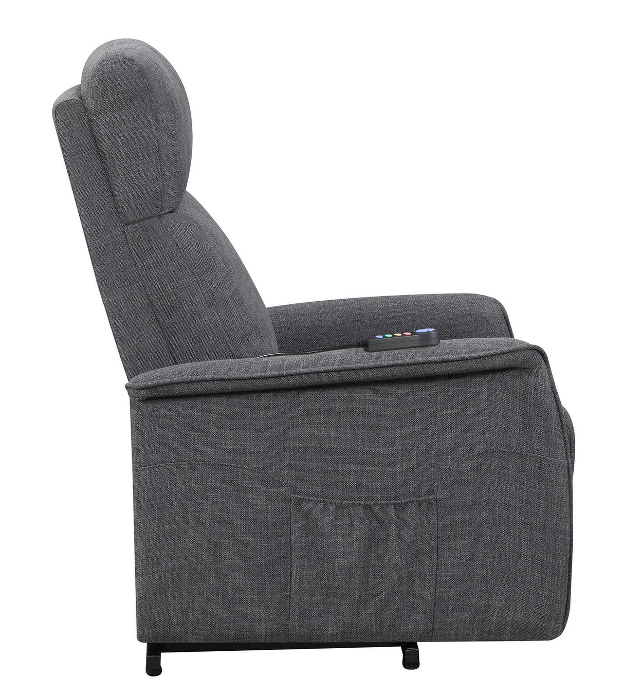 Herrera Charcoal Power Lift Recliner with Wired Remote by Coaster at Eve Furniture