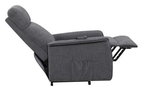 Herrera Charcoal Power Lift Recliner with Wired Remote by Coaster at Eve Furniture
