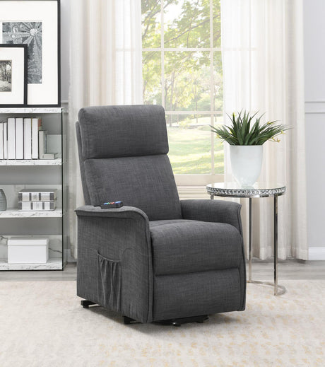 Herrera Charcoal Power Lift Recliner with Wired Remote by Coaster at Eve Furniture