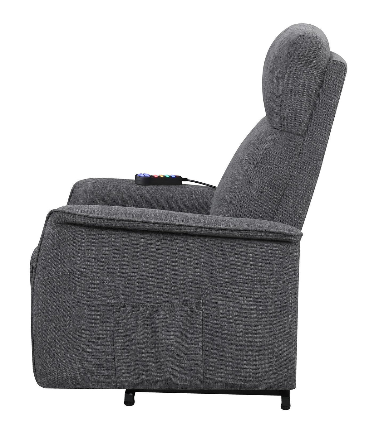 Herrera Charcoal Power Lift Recliner with Wired Remote by Coaster at Eve Furniture