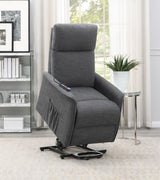 Herrera Charcoal Power Lift Recliner with Wired Remote by Coaster at Eve Furniture
