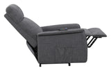 Herrera Power Lift Recliner with Wired Remote Charcoal