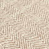 Herringbone Chenille Ivory/Natural Rug by Classic Home at Eve Furniture