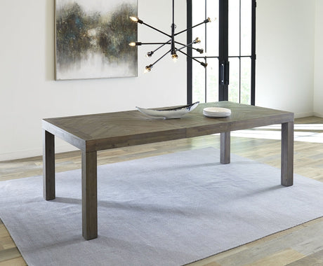 Herringbone Extension Table in Rustic Latte by Modus Furniture at Eve Furniture