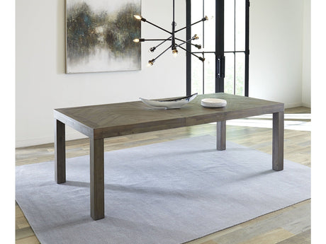 Herringbone Extension Table in Rustic Latte by Modus Furniture at Eve Furniture