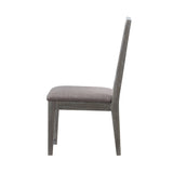 Herringbone Solid Wood Upholstered Dining Chair in Rustic Latte (Set of 2) by Modus Furniture at Eve Furniture