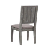 Herringbone Solid Wood Upholstered Dining Chair in Rustic Latte (Set of 2) by Modus Furniture at Eve Furniture