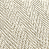 Herringbone Wool/Jute Ivory Rug by Classic Home at Eve Furniture