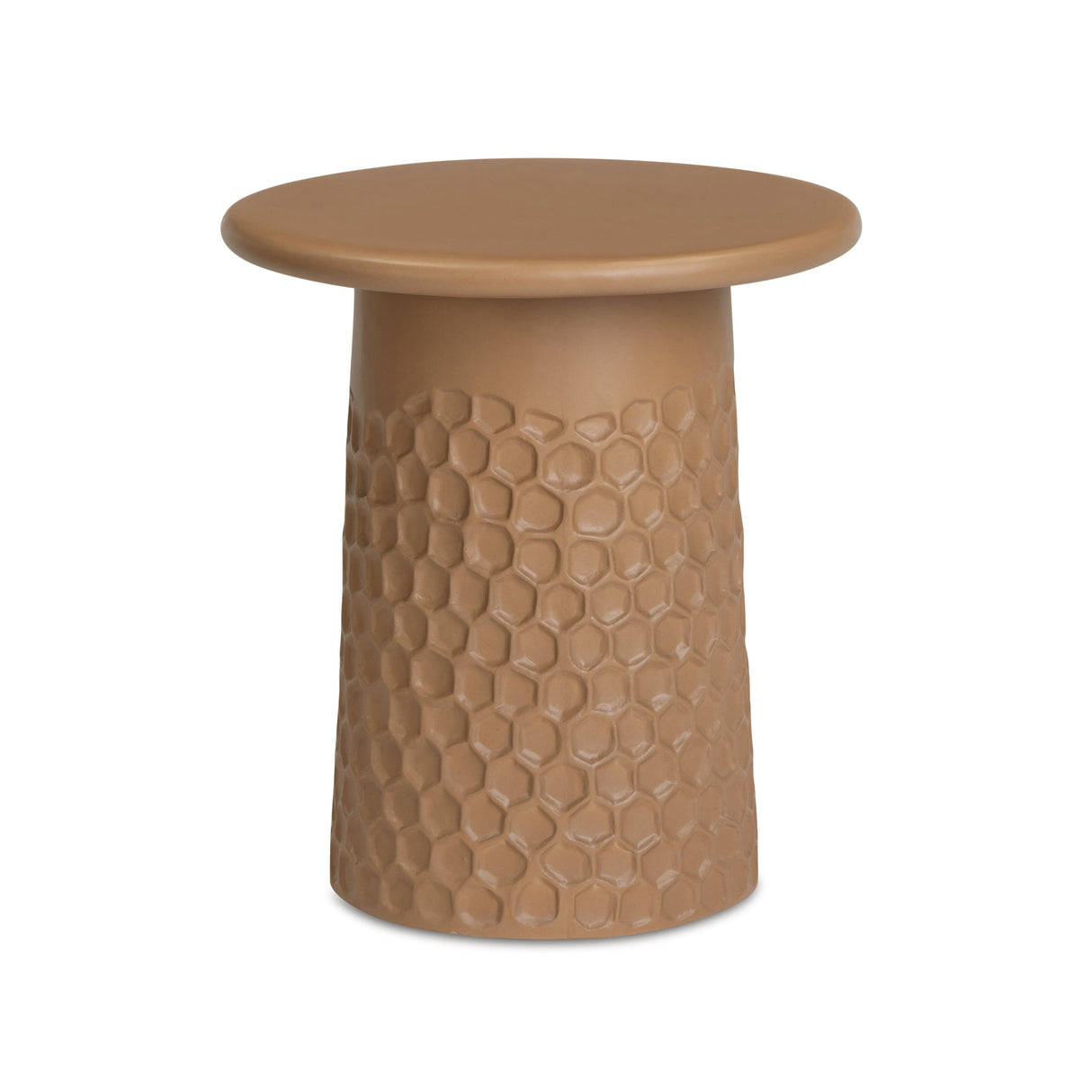 Hessa Indoor/Outdoor Concrete Chiseled Side Table by TOV Furniture at Eve Furniture