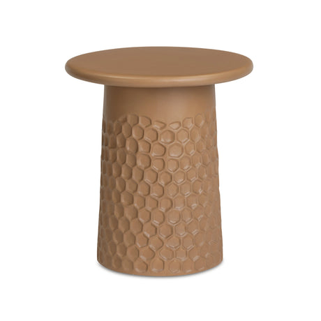 Hessa Indoor/Outdoor Concrete Chiseled Side Table by TOV Furniture at Eve Furniture