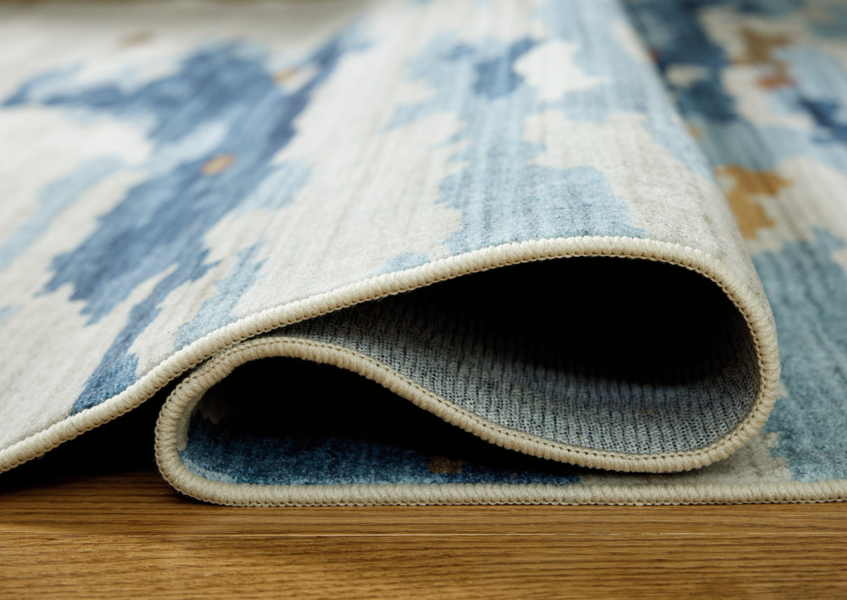 Hessland Multi Washable Medium Rug by Ashley at Eve Furniture