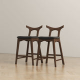 Hester Solid Wood Upholstered Square Bar Chair (Set Of 2) by Ashcroft Furniture at Eve Furniture