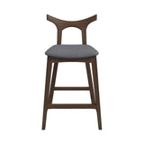 Hester Solid Wood Upholstered Square Bar Chair (Set Of 2) by Ashcroft Furniture at Eve Furniture