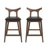 Hester Solid Wood Upholstered Square Bar Chair (Set Of 2) by Ashcroft Furniture at Eve Furniture