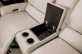 Hestia Beige Leather Modular Power Reclining Sectional by Furniture of America at Eve Furniture