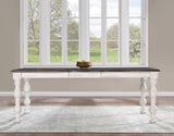 Heston Weathered White Dining Room Set by Steve Silver at Eve Furniture