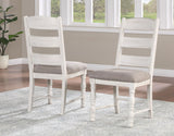 Heston Weathered White Dining Room Set by Steve Silver at Eve Furniture
