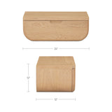 Hettie Natural Floating Nightstand by MOES at Eve Furniture