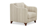 Hewitt Accent Chair Beige Stripe by Moe's Home at Eve Furniture