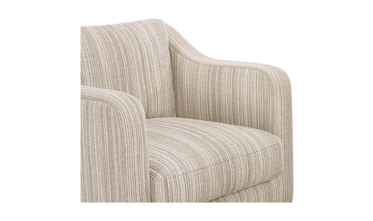 Hewitt Accent Chair Beige Stripe by Moe's Home at Eve Furniture