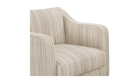 Hewitt Accent Chair Beige Stripe by Moe's Home at Eve Furniture