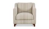 Hewitt Accent Chair Beige Stripe by Moe's Home at Eve Furniture