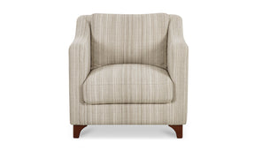 Hewitt Accent Chair Beige Stripe by Moe's Home at Eve Furniture