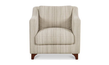 Hewitt Accent Chair Beige Stripe by Moe's Home at Eve Furniture