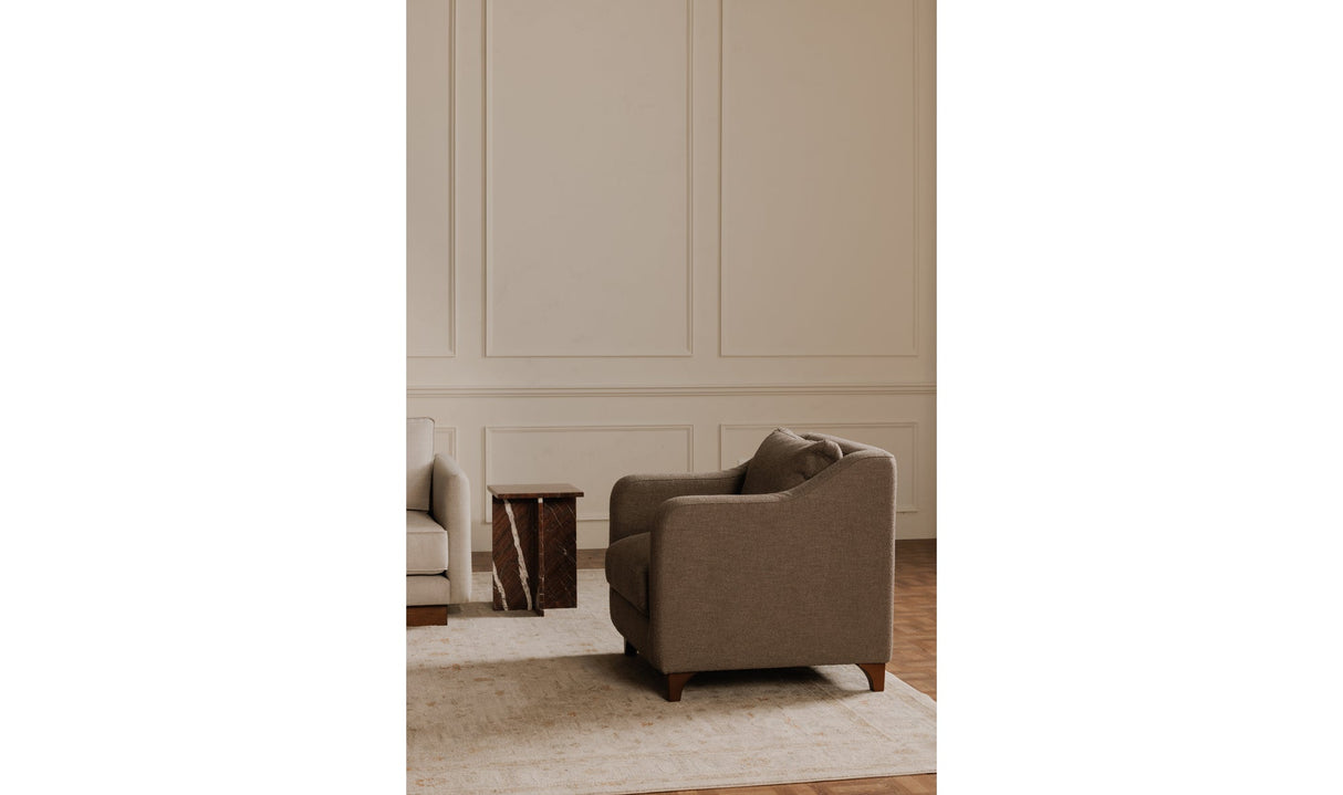 Hewitt Accent Chair Warm Grey by Moe's Home at Eve Furniture