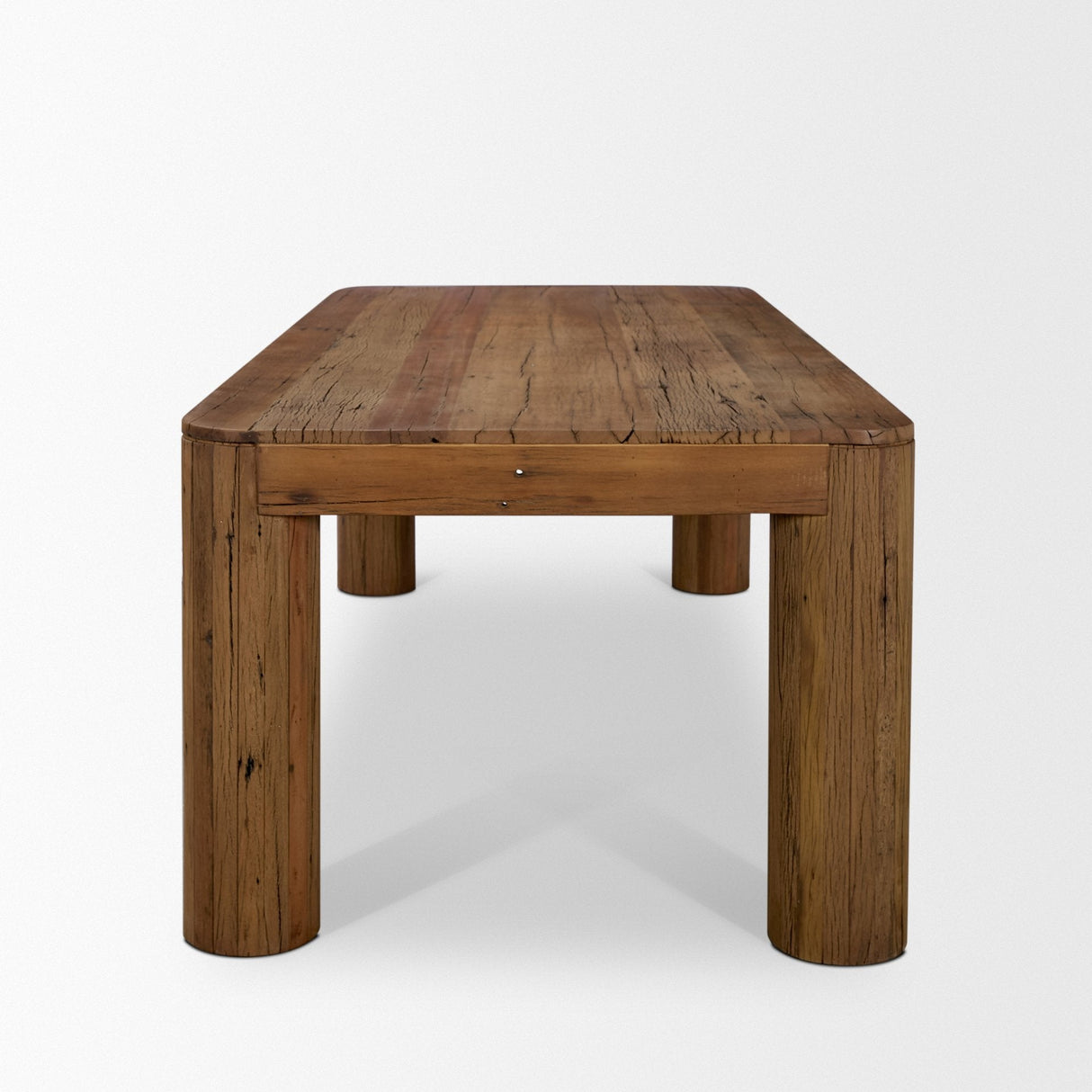 Hewitt 94" Rectangular Smooth Reclaimed Wood Dining Table by Mercana at Eve Furniture