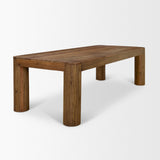 Hewitt 94" Rectangular Smooth Reclaimed Wood Dining Table by Mercana at Eve Furniture