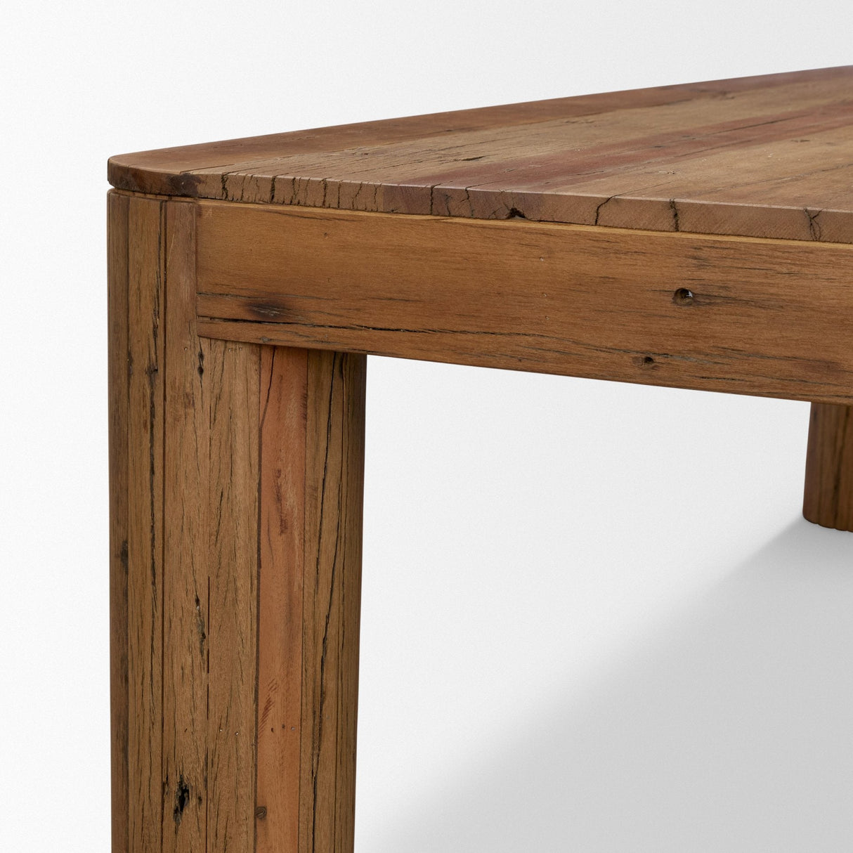 Hewitt 94" Rectangular Smooth Reclaimed Wood Dining Table by Mercana at Eve Furniture