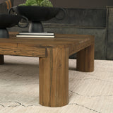 Hewitt Square Smooth Reclaimed Wood Coffee Table by Mercana at Eve Furniture